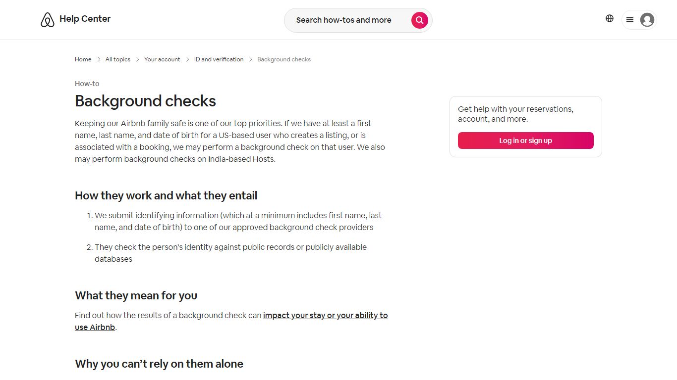 Background checks - Airbnb Help Center